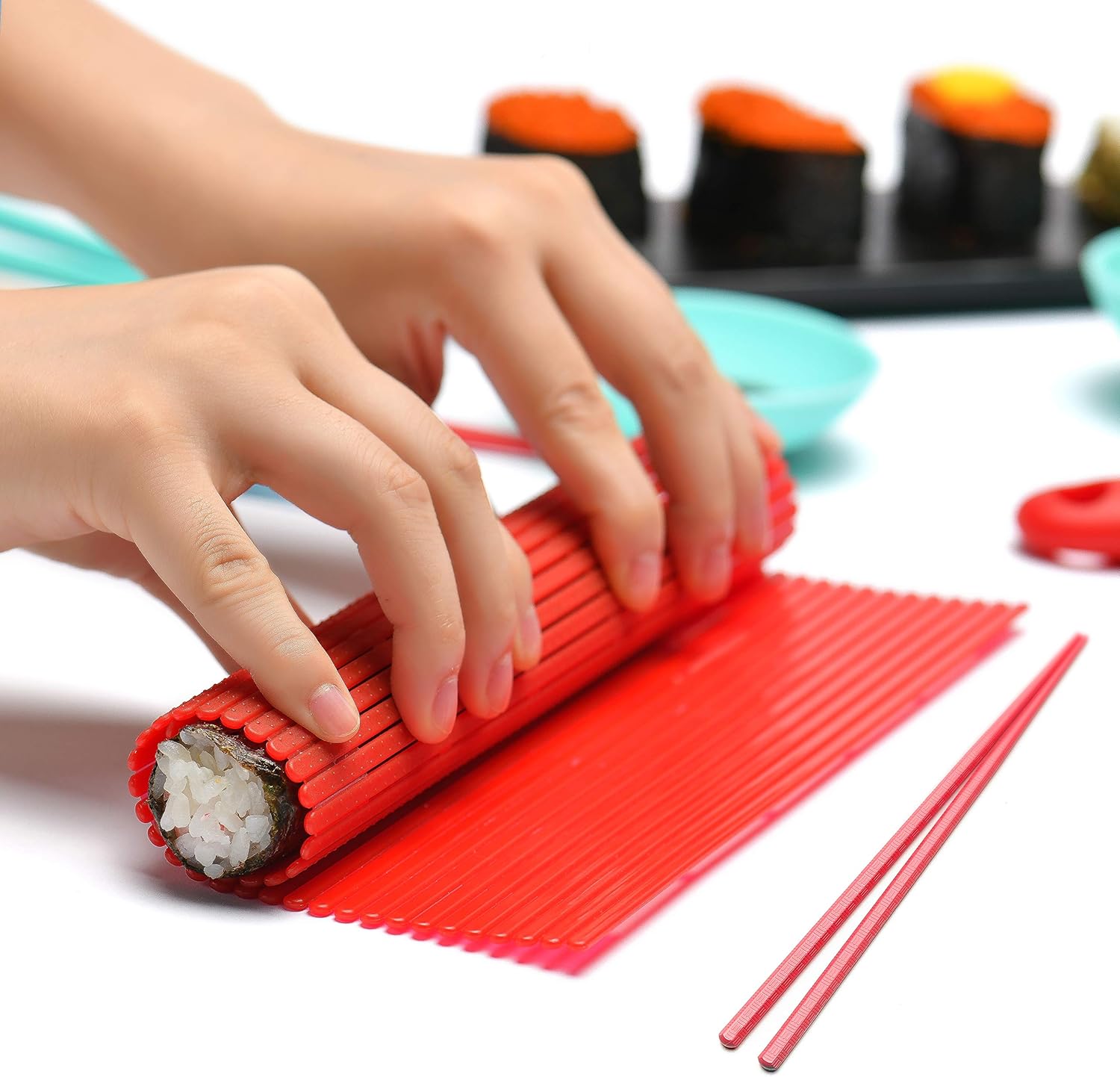 Kitchen Sushi Rolling Mat Non Stick Sushi Making Kit