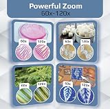 Carson MM-350 MicroBrite Pro Smartphone Microscope 60x-120x LED Clip On view 6