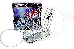 Fishernomics Heavy Surf Handcrafted Lead-Free Castable Crab Traps for Fishing Pole (Tank Series 9.4oz & 6.6oz), US Manufactured Premium Loops, Highly Durable Crab Traps for Crabbing