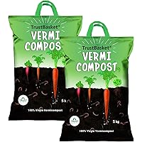 TrustBasket Organic Vermicompost Fertilizer Manure for Plants