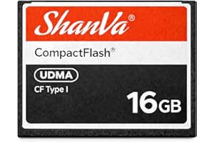 ShanVa 16GB CompactFlash Card – UDMA CF Memory Card for Older DSLR Cameras, Professional Cameras, HD Camcorders, Industrial E
