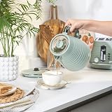 Salter Ripple Sage Toaster & Kettle Set 4-Slice 1630W 3kW Auto Shut-Off view 7