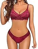 Avidlove Lingerie Sets for Women Sexy Lace V Neck