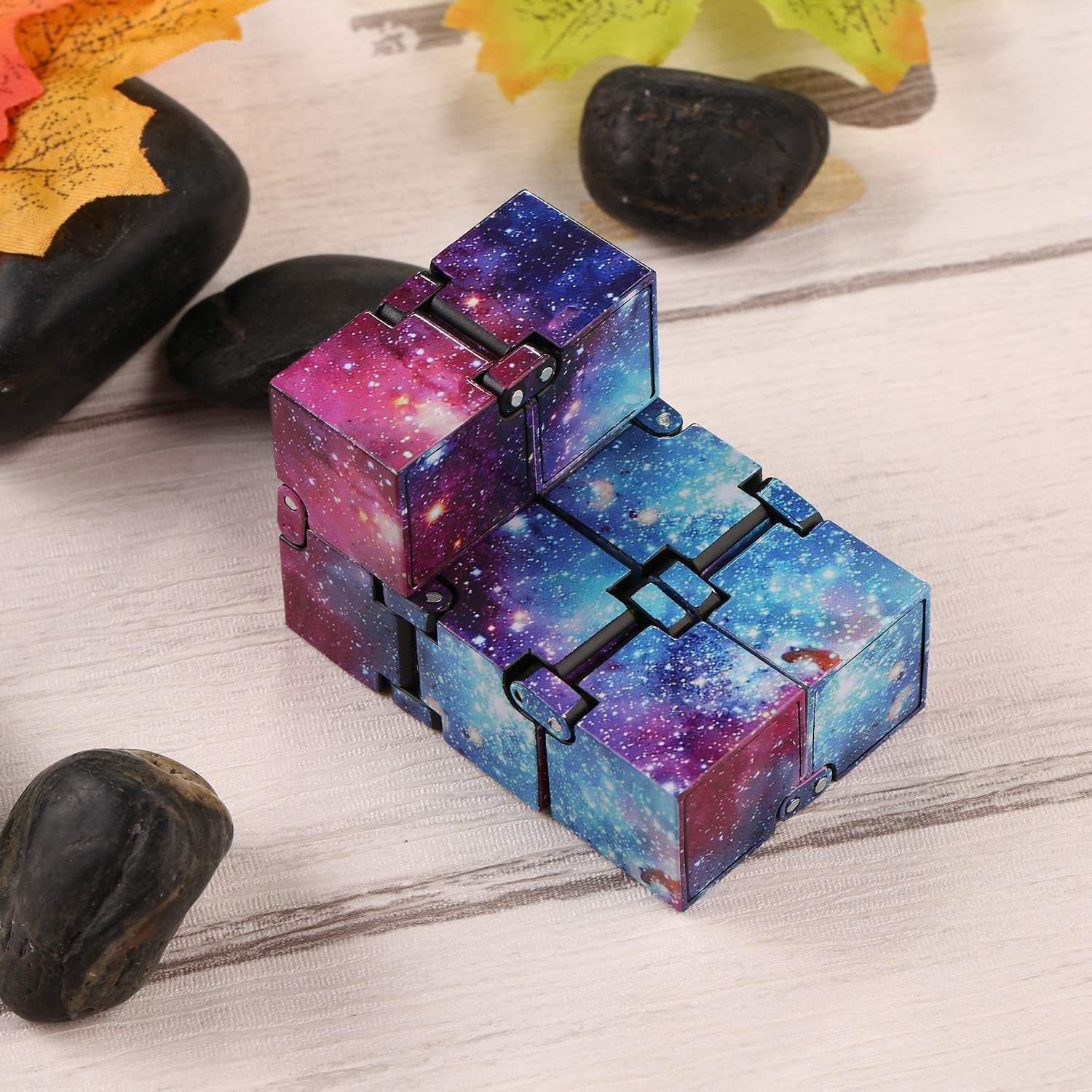 hotstype Fashion Colorful Infinity Cube for Stress Relief Anti Anxiety Stress Funny Toy Learning & Education