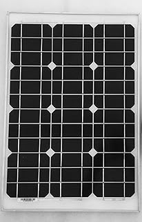 High Efficiency Module PV Power. 20 Watt 12 Volt crystalline Solar Panel, Compact Design High Efficiency Module PV Power for Battery Charging Boat, Caravan, RV and Any Other Off Grid