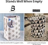 BrilliantJo 78L Large Collapsible Laundry Basket with Handles 60x42x31 cm view 7