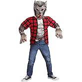 Wily Werewolf Costume for Kids - Shirt, Mask, and Gloves