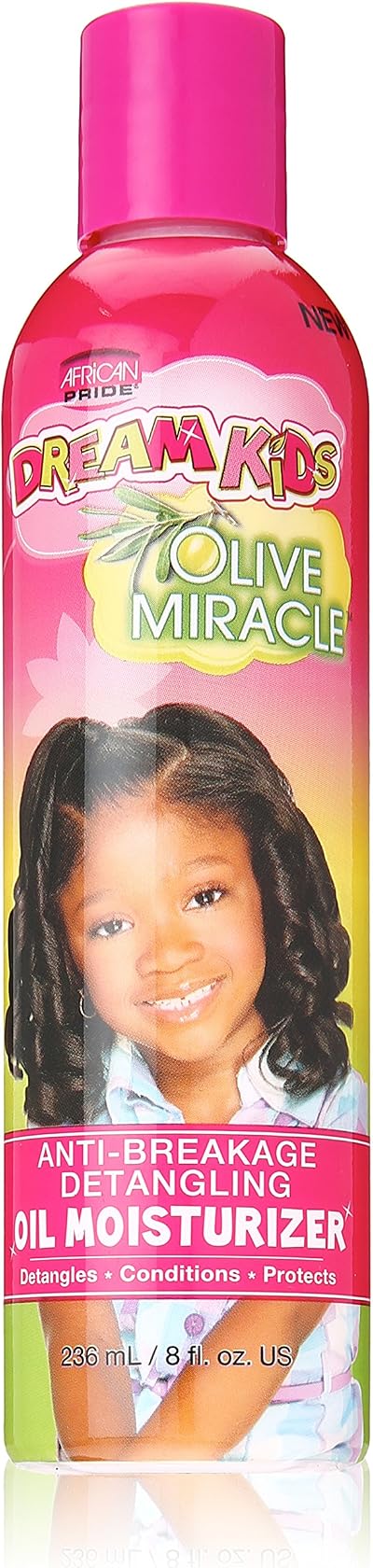 African Pride Dream Kids Olive Miracle Detangling Oil Moisturizer 236ml