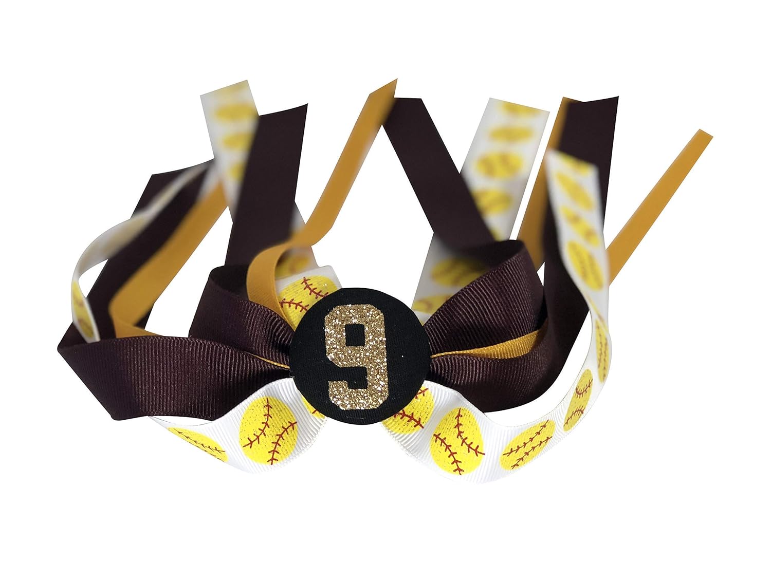 Amazon Com Customizable Sports Softball Hair Glitter Ponytail