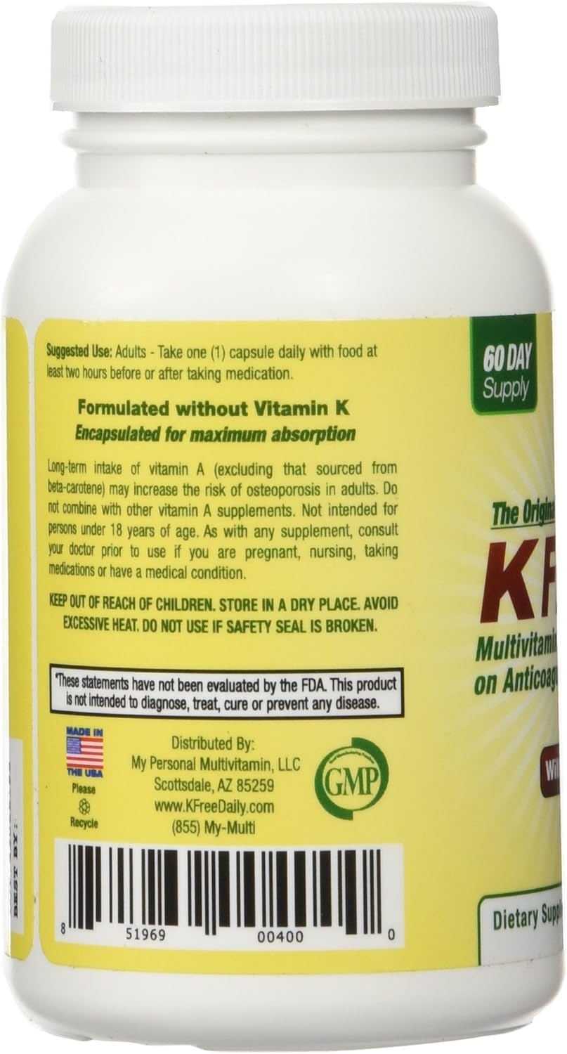 Multivitamin No Vitamin K Safe for People on Blood Thinners 60