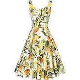 Belle Poque 1950s Vintage Dress for Women Sleeveless Homecoming Dresses Cocktail Party A-Line Summer Dress