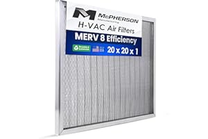 MCPHERSON MANUFACTURING Reusable Washable Air Filter 20x20x1 | MERV 8 | Made in USA | HVAC AC Furnace Safe | Dust Pet & Lint Filtration