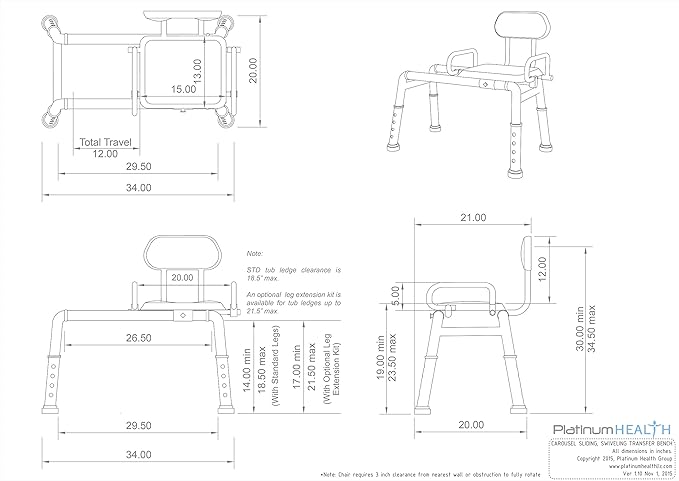 carousel transfer bench