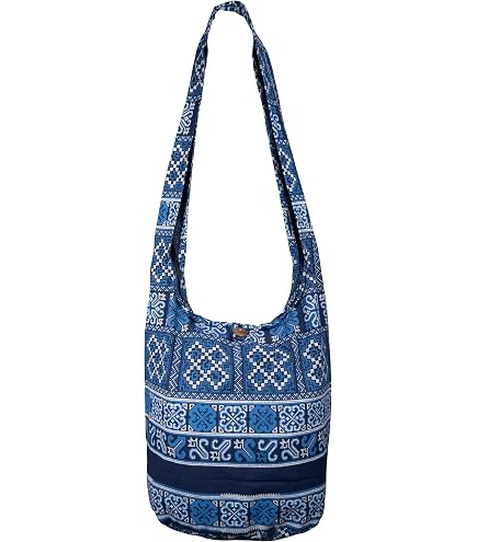 Women's Boho Fringe Denim Crossbody Bag - Blue, Velvet Leather Tassels, Large Capacity With Zipper - View #6