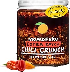 Momofuku Extra Spicy Chili Crunch by David Chang, (5.5 Ounces), Oil with Crunchy Garlic and Shallots, Crisp for Cooking as Sa