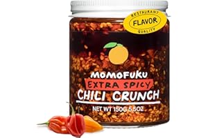 Momofuku Extra Spicy Chili Crunch by David Chang, (5.5 Ounces), Oil with Crunchy Garlic and Shallots, Crisp for Cooking as Sauce or Topping, 1 Pack