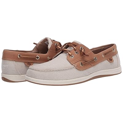 Women's songfish sparkle stripe linen boat shoe Clearance