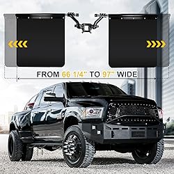 2" Hitch Mounted Mud Flaps, 00108 Heavy Duty Mud