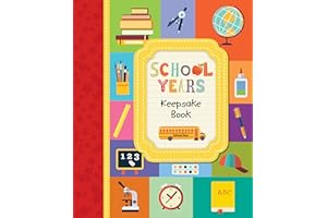 School Years Keepsake Book (Photo Frame Cover): Kindergarten Through 8th Grade with Fill-In Prompts & Photo Spaces | Memory Book Gift for Kids, Students, Parents & Grandparents