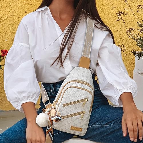 Vongem Small Sling Backpack Crossbody Sling Bag, Chest Bag Daypack Fanny Pack Cross Body Bag For Outdoors Hiking Traveling