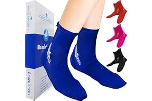 Nordic Essentials Beach Socks (1 Pair) Wear in Sand, Playing Volleyball & Soccer - Kids, Women & Men