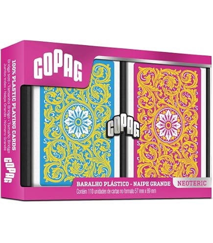 Copag Box Tapu Koko com Miniatura com Broche, Estampado , Cartas