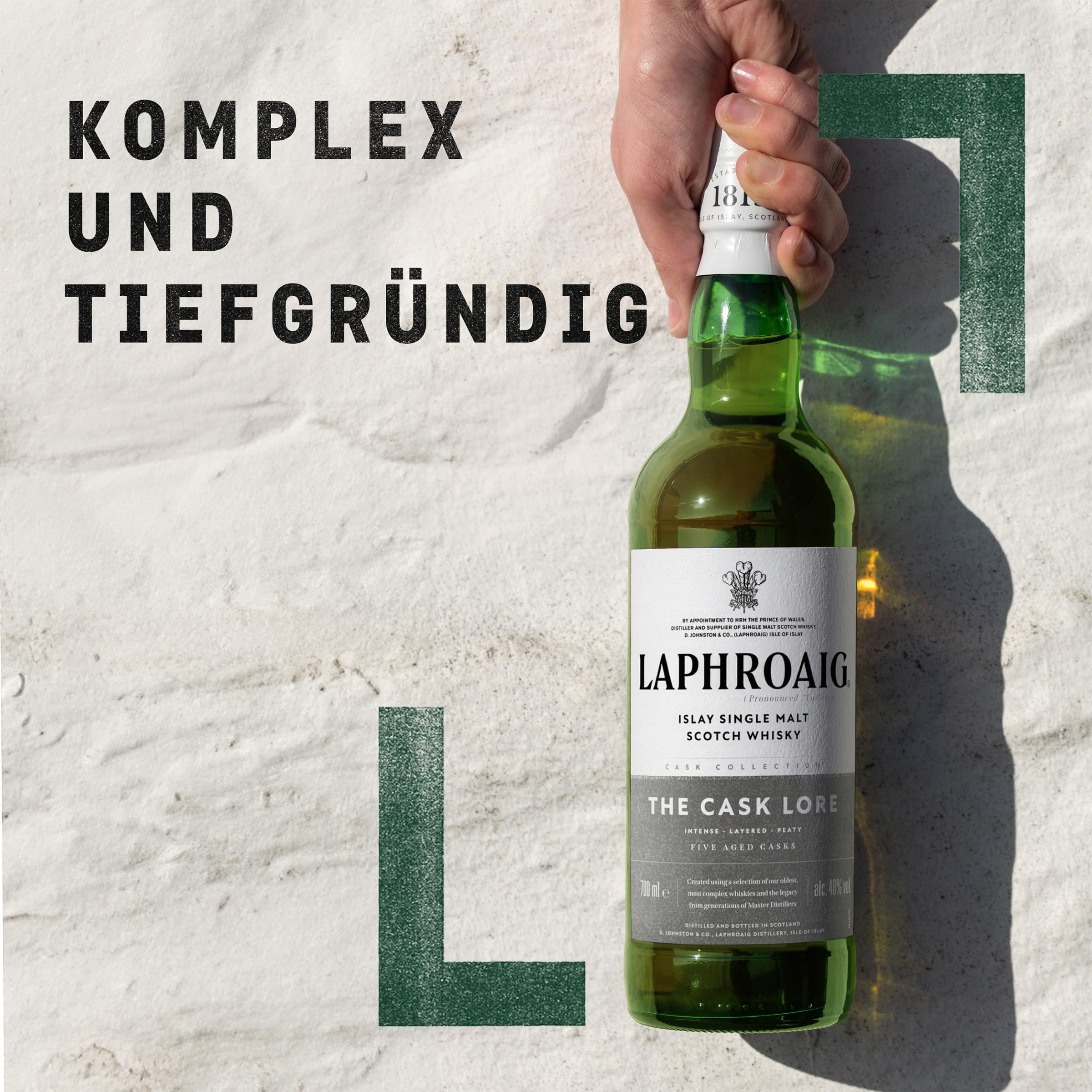Laphroaig Lore | Islay Single Malt Scotch Whisky | mit Geschenkverpackung | reich und tiefgründig | mit einzigartigem Torfrauch | 48% Vol | 700ml Einzelflasche 3