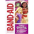 Band-Aid Brand Adhesive Bandages for Minor Cuts & Scrapes, Wound Care Featuring Disney Princess Characters, Fun Bandages for Kids and Toddlers, Assorted Sizes, 20 Count