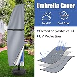 Teynewer Parasol Cover Waterproof Cantilever 1-3m Grey Khaki Green view 2