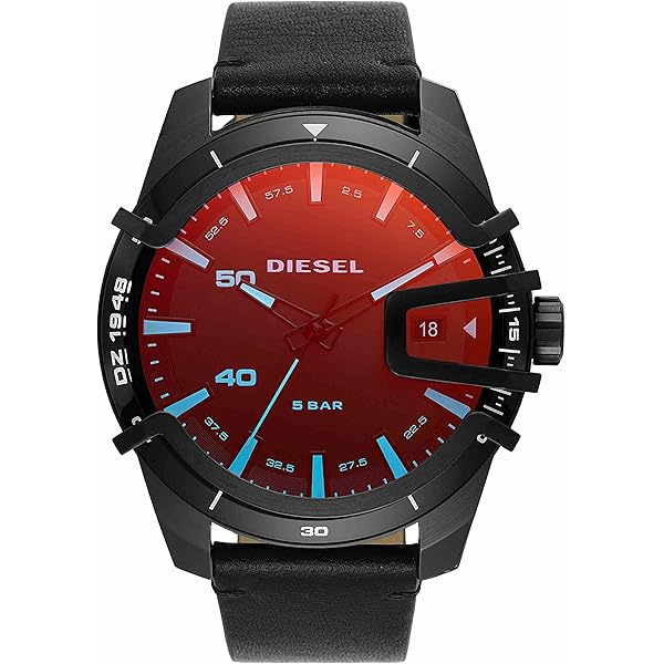 Amazon.com: Diesel Timeframe Stainless Steel and Silicone