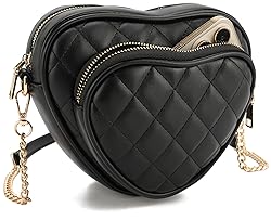 lola mae Heart Shape Satchel Crossbody Purse for