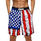 OlyPegic Mens Swim Trunks Bathing Suit Mens Swimsuit Swimwear Beach Shorts Quick Dry 9 Inch Mesh Lining with Zipper Pock