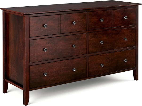 Vasagle 6 Drawer Dresser Chest Of Drawers With Solid Wood Frame