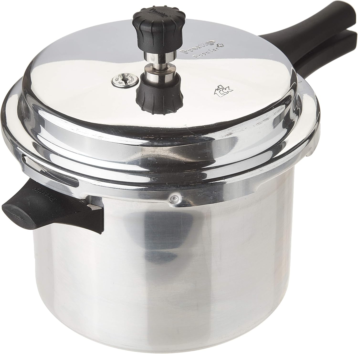Prestige Popular Aluminum Pressure Cooker, 5-Liter