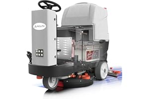 AIOLITH AF2225 Micro Ride-on Commercial Floor Scrubber, 25-Gal, Up to 55000 ft²/h, 22" Brush, Maintenance-Free Lithium Battery, Fast Charge, Industrial Riding Floor Cleaning Scrubber for Warehouse