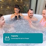 Lay-Z-Spa Miami Hot Tub 120 AirJet Massage 2-4 Person Inflatable Spa view 5
