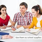 feela A5 Hardcover Notebooks 3 Pack with 3 Black Gel Pens Navy 128 Pages view 5