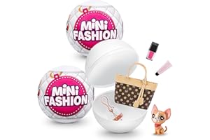 MINI BRANDS 5 Surprise Mini Fashion Amazon Exclusive Mystery Brand Collectibles by ZURU (2 Pack), Multicolor (77246)