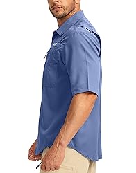 Men's Fishing Shirts with Zipper Pockets UPF