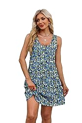 WEESO Summer Dresses for Women 2025 Loose V Neck