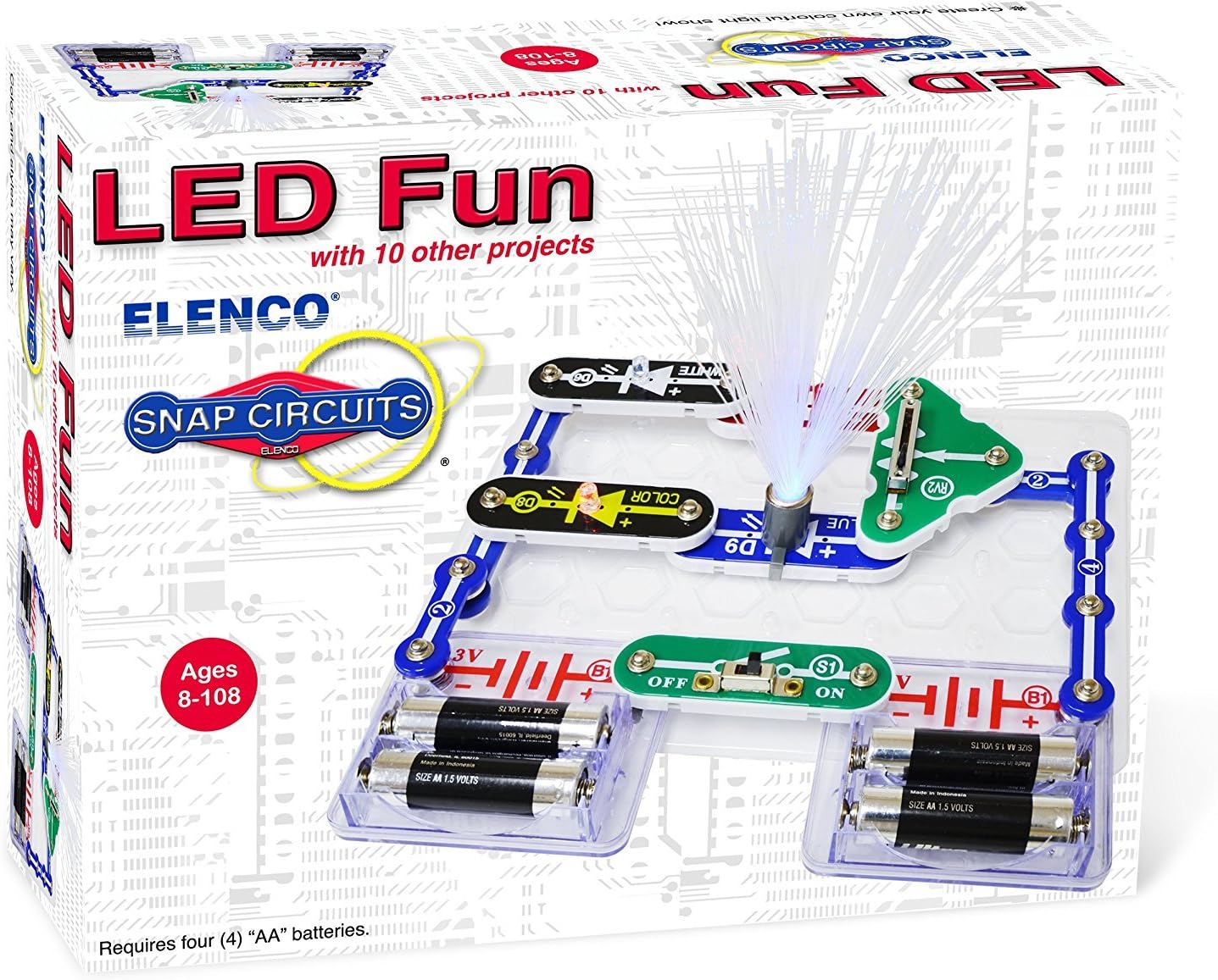 Elenco Electronics SCP-11 Snap Circuits LED Fun Science Kit