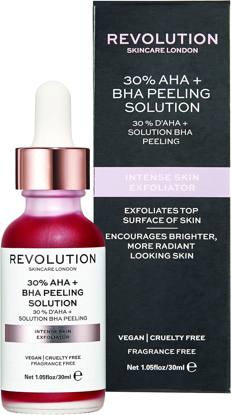 Makeup Revolution 30% AHA BHA Facial Peeling Solution 30ml Exfoliator