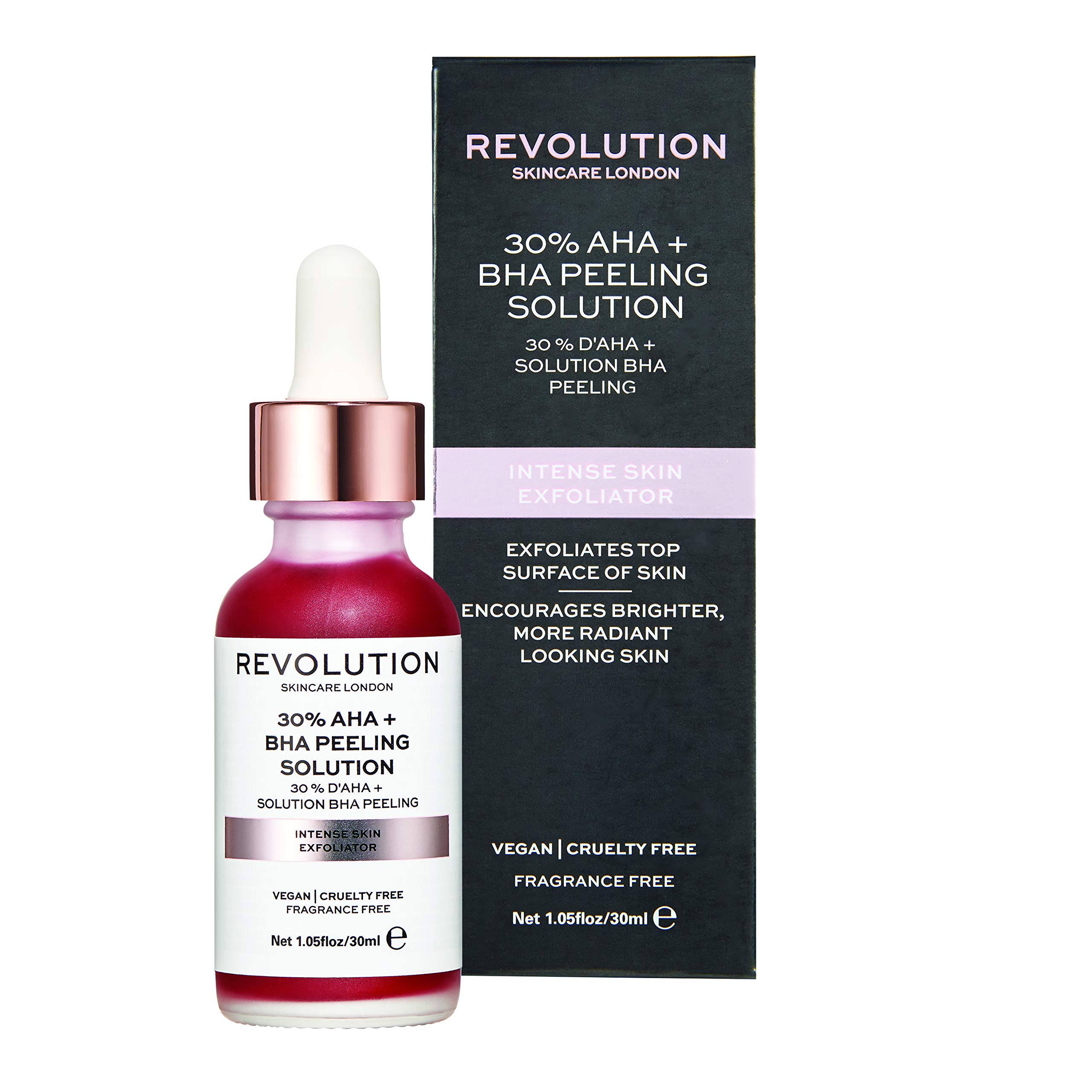 Exfoliante facial 30% aha + bha peeling solution: 30 ml
