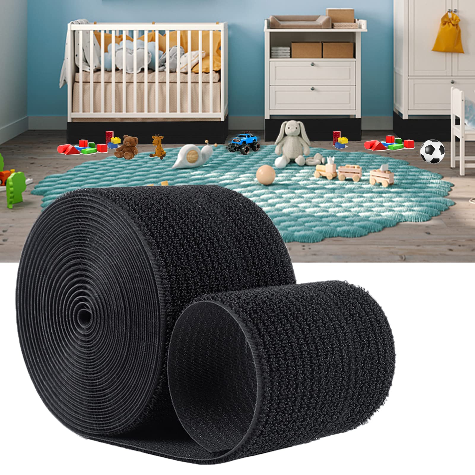 STAY GENT Toy Blocker for Under Couch and Under Bed, 11cm x 3m Under Couch Blocker for Babies Toys and Pets Toys from Going Sliding, Adjustable Bed Gap Bumper Under Sofa & Under Furniture