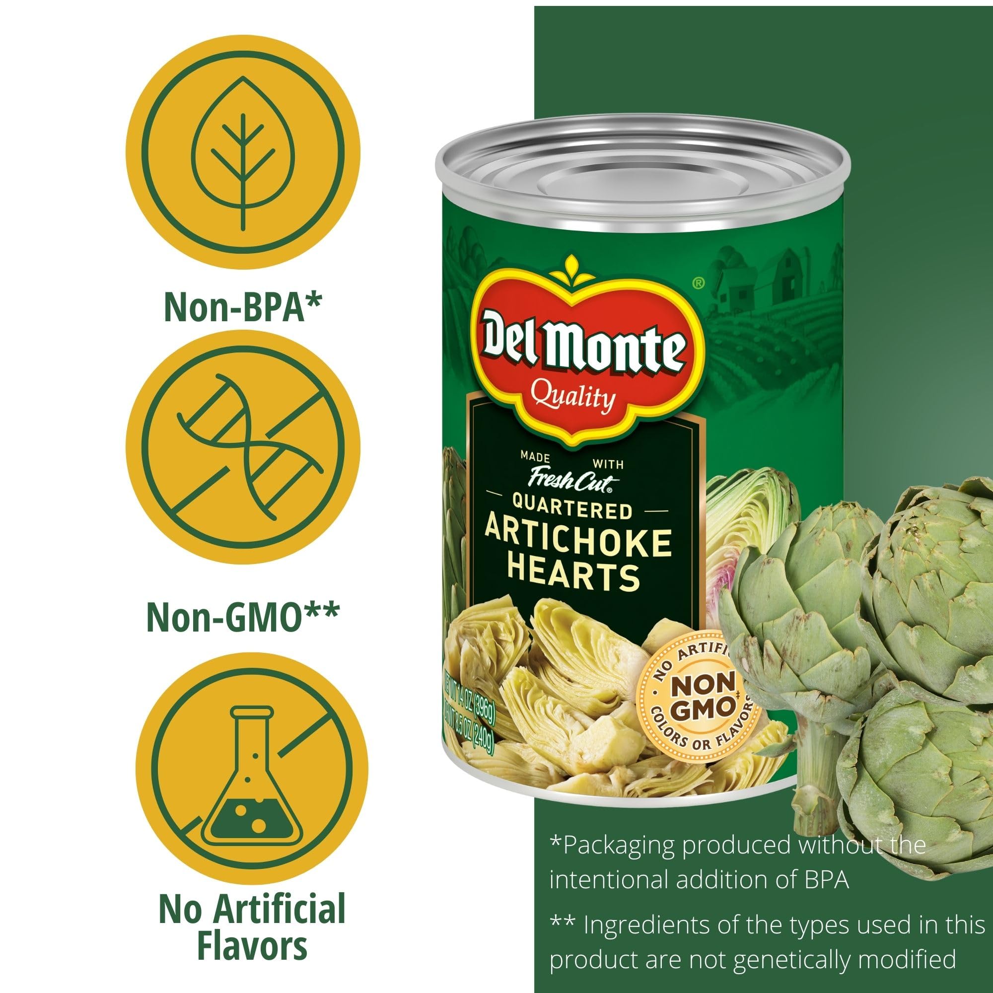 Del Monte® Quartered Artichoke Hearts 14 oz. Can, 12 Pack Pricepulse