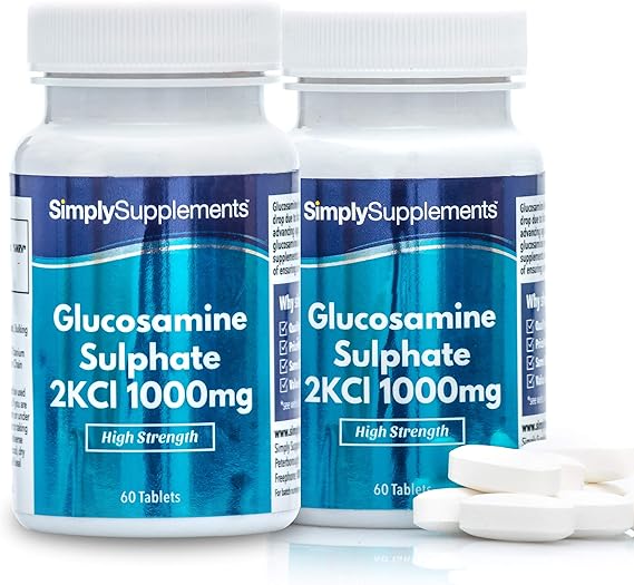 Glucosamine Sulphate 2KCl 1000mg 120 Tablets Manufactured in The UK
