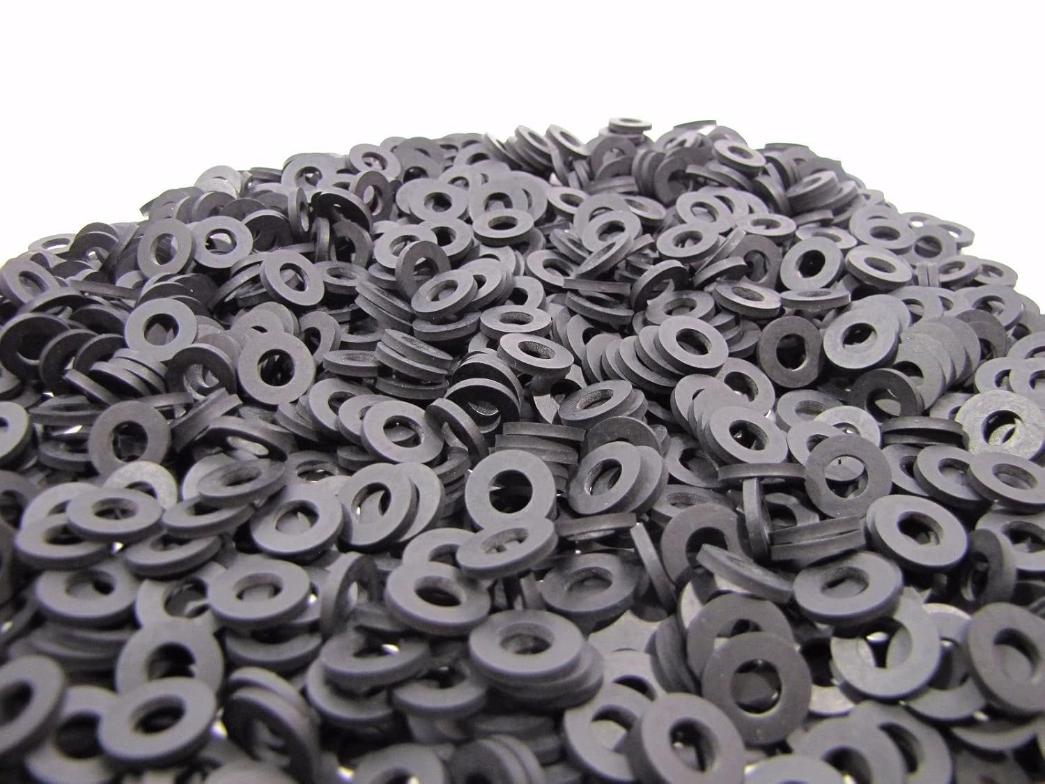 (100) Rubber Washers | 1/2 OD X 1/4 ID X 1/16 Inch | Neoprene Rubber Washers | MADE IN USA