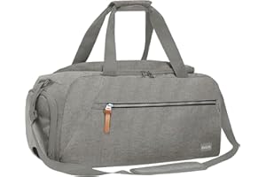 ROTOT Gym Duffel Bag, Gym Bag with Waterproof Shoe Pouch, Weekend Travel Bag with a Water-resistant Insulated Pocket
