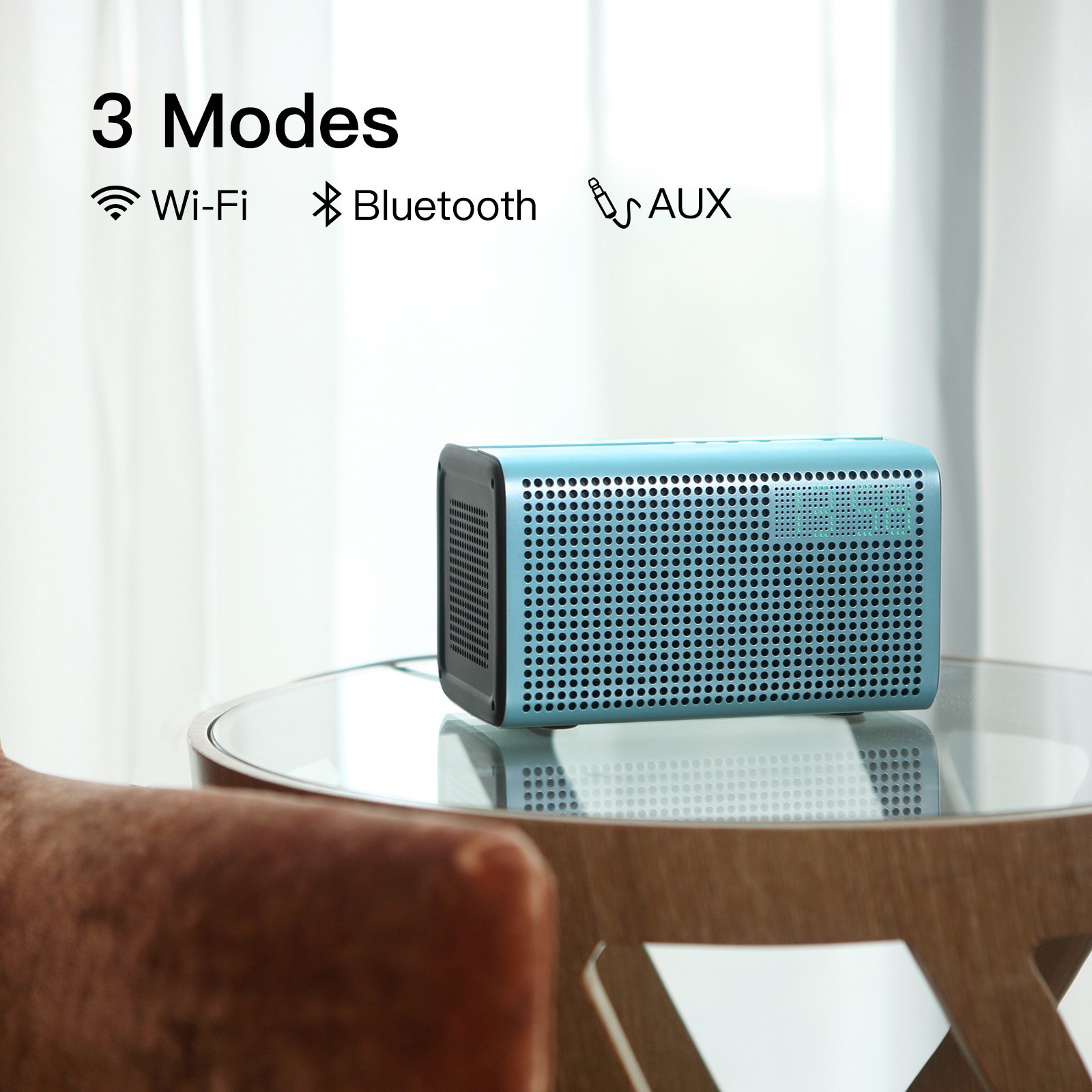 GGMM E3 WiFi Bluetooth Speaker Alexa Builtin Alexa Speaker, Multi Room