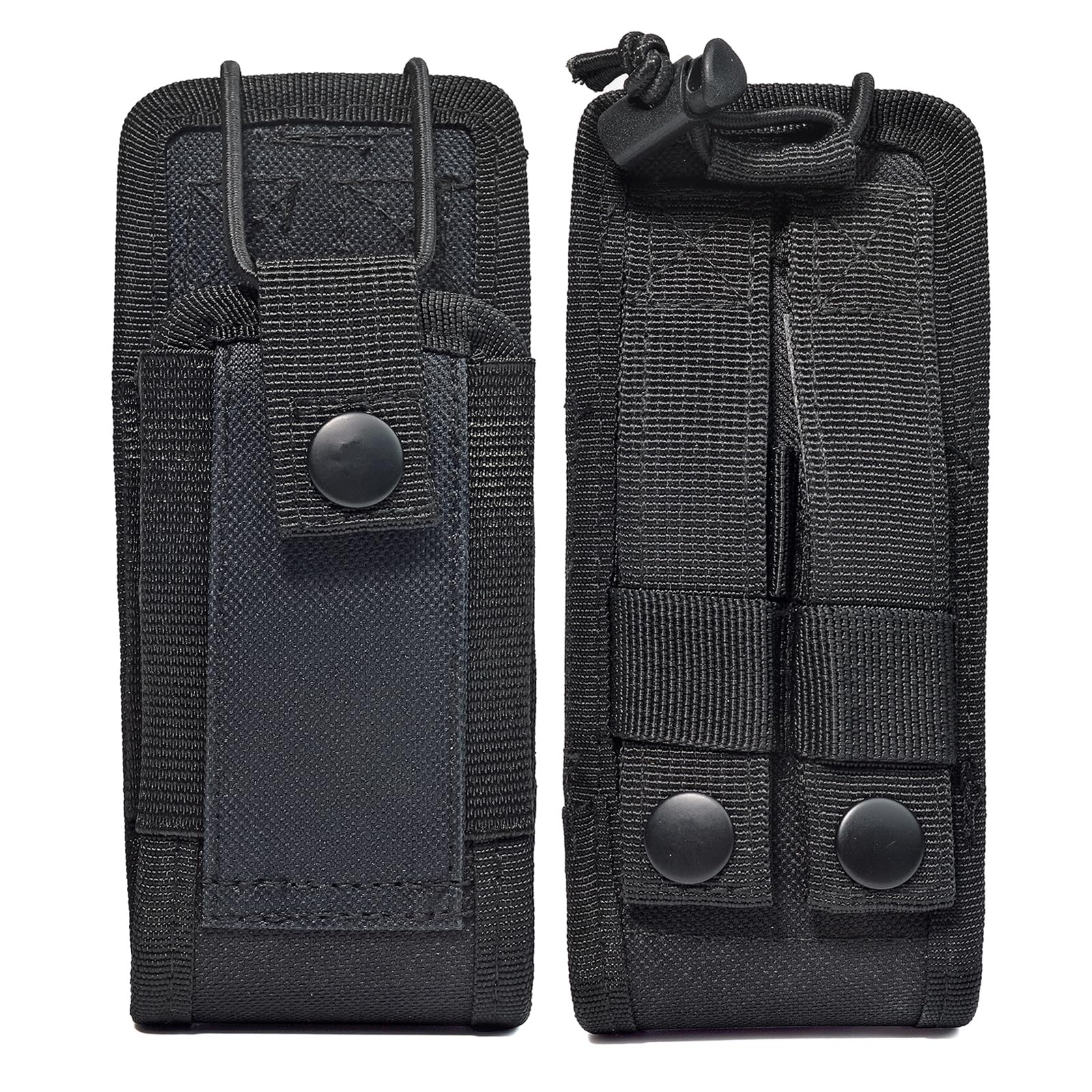 UAYESOK Molle Radio Pouch Case 2 Way Radio Holster Walkie Talkie Holder for Security Belt for Motorola Baofeng Kenwood President Icom Midland Retevis Yaesu Tactical Interphone Intercom Bag